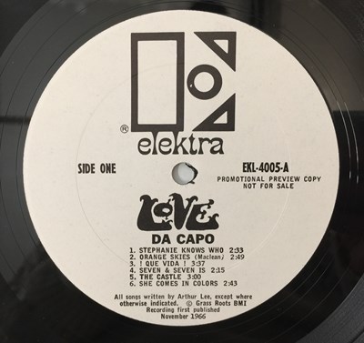 Lot 281 - LOVE - DA CAPO LP (EKL-4005 - US MONO ORIGINAL - PROMO)