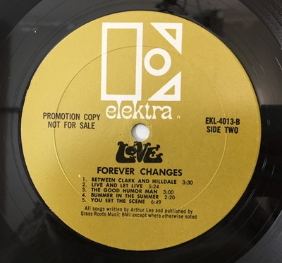 Lot 282 - LOVE - FOREVER CHANGES LP (EKL-4013 - 1967 ORIGINAL PROMO COPY)