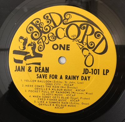 Lot 249 - JAN & DEAN - SAVE FOR A RAINY DAY LP (US MONO ORIGINAL - JD-101)