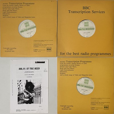 Lot 295 - BOWIE / BOLAN AT THE BEEB (CN 5155S) - BBC TRANSCRIPTIONS DISCS - COMPLETE LP SET