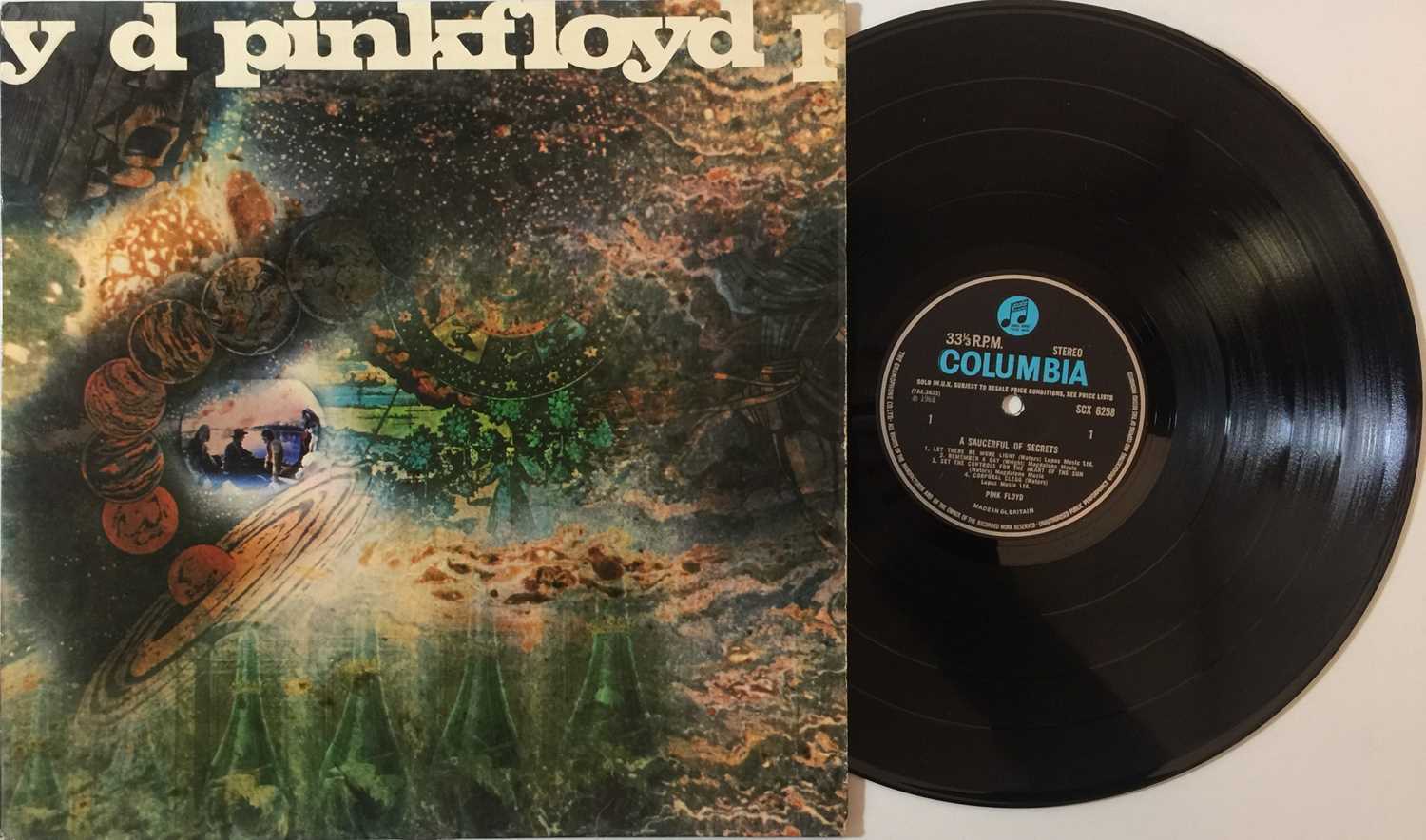 Lot 14 - PINK FLOYD - A SAUCERFUL OF SECRETS LP (ORIGINAL UK STEREO PRESSING - COLUMBIA SCX 6258)