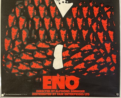 Lot 113 - BRIAN ENO - 1973 DOCUMENTARY POSTER.