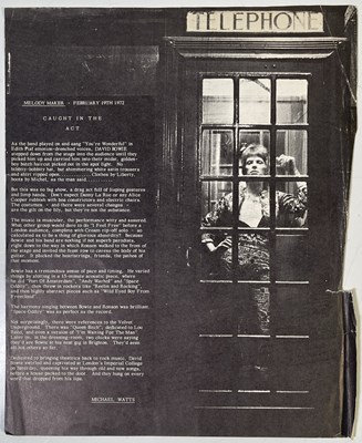 Lot 441 - DAVID BOWIE - PRESS KITS / PROMOTIONAL ITEMS.