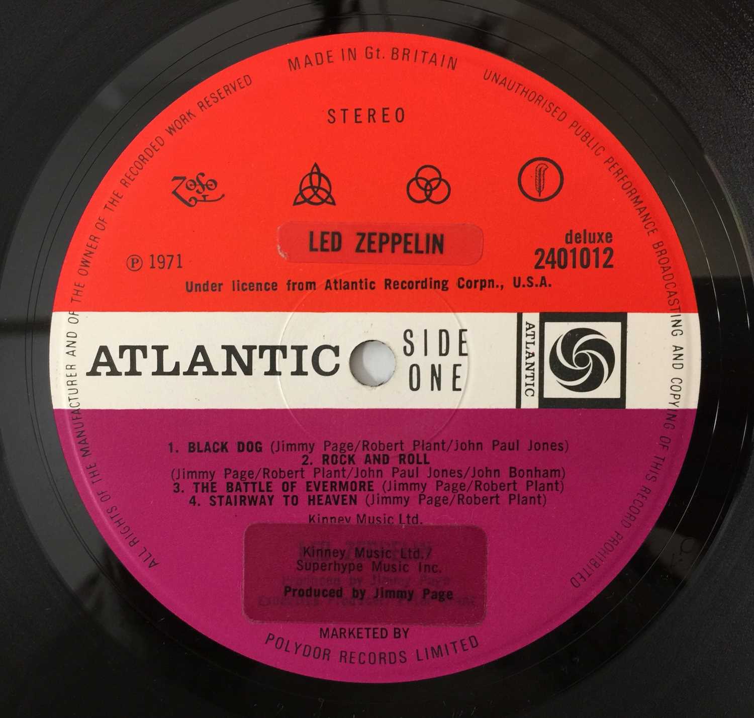 Lot 763 - LED ZEPPELIN IV - LP RARITIES