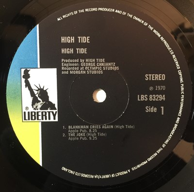 Lot 18 - HIGH TIDE - HIGH TIDE LP (ORIGINAL UK PRESSING - LIBERTY LBS 83294)