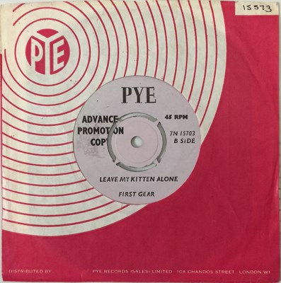 Lot 327 - FIRST GEAR - CERTAIN GIRL/ LEAVE MY KITTEN ALONE 7" (UK PROMO - PYE - 7N 15703)