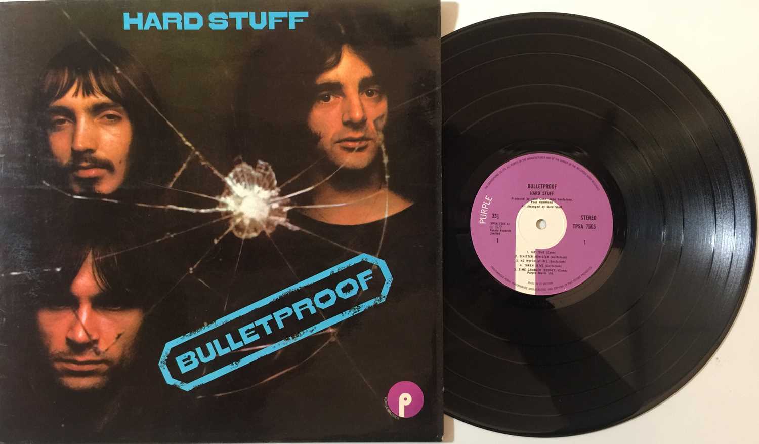 Lot 20 - HARD STUFF - BULLETPROOF LP (ORIGINAL UK PRESSING - PURPLE RECORDS TPSA 7505)