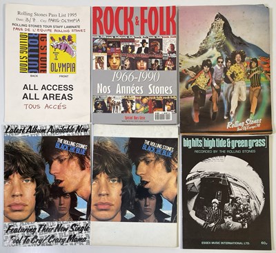 Lot 407 - THE ROLLING STONES - MEMORABILIA COLLECTION INC PROGRAMMES.
