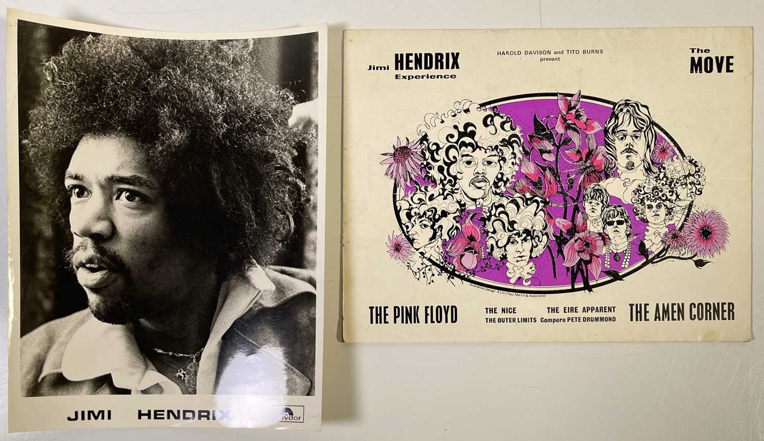 Lot 401 - JIMI HENDRIX / PINK FLOYD / AMEN CORNER - ORIGINAL 1967 CONCERT PROGRAMME.