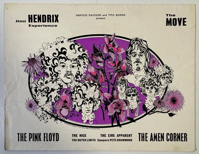 Lot 401 - JIMI HENDRIX / PINK FLOYD / AMEN CORNER - ORIGINAL 1967 CONCERT PROGRAMME.