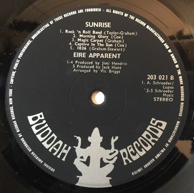 Lot 23 - EIRE APARENT - SUNRISE LP (ORIGINAL UK PRESSING - BUDDAH RECORDS 203021)
