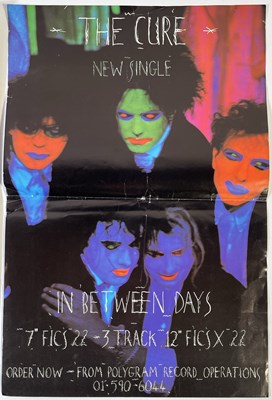 Lot 435 - THE CURE - PROMO POSTERS FOR 'IN BETWEEN DAYS' / RARE SONG BOOK.