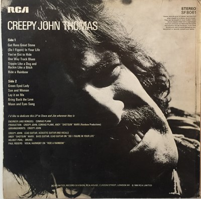 Lot 25 - CREEPY JOHN THOMAS - CREEPY JOHN THOMAS LP (ORIGINAL UK PRESSING - RCA VICTOR SF 8061)