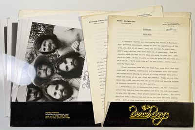 Lot 389 - THE BEACH BOYS - PRESS KITS / MEMORABILIA COLLECTION.