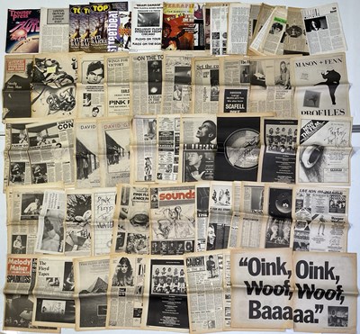 Lot 451 - PINK FLOYD - MUSIC PRESS CUTTINGS / ZINES ETC.