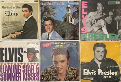 Lot 885 - EARLY ELVIS 78'S 10" & LPS