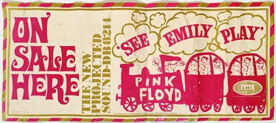 Lot 361 - PINK FLOYD INTEREST - AN ORIGINAL 'SEE EMILY PLAY' PROMOTIONAL BANNER POSTER.