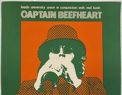 Lot 114 - CAPTAIN BEEFHEART - ORIGINAL 1973 LEEDS CONCERT POSTER.