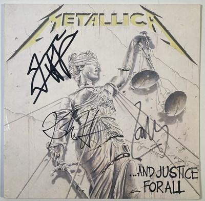 Lot 264 - METALLICA - FULLY SIGNED COPY OF '..AND JUSTICE FOR ALL'.