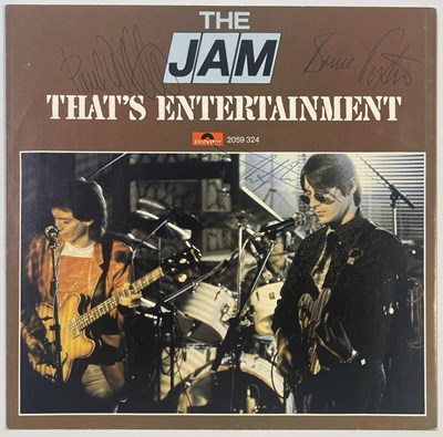 Lot 457 - THE JAM - FULLY SIGNED COPY OF THAT'S ENTERTAINMENT.