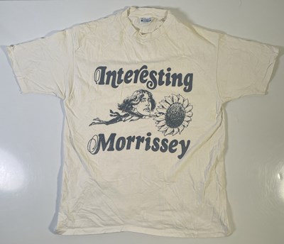 Lot 524 - THE SMITHS - VINTAGE 'INTERESTING' MORRISSEY T-SHIRT.