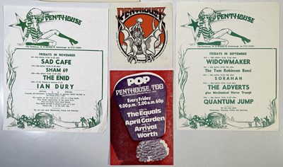 Lot 191 - THE PENTHOUSE, SCARBOROUGH - COLLECTION OF HANDBILLS / MINI POSTERS INC IAN DURY / SHAM 69.