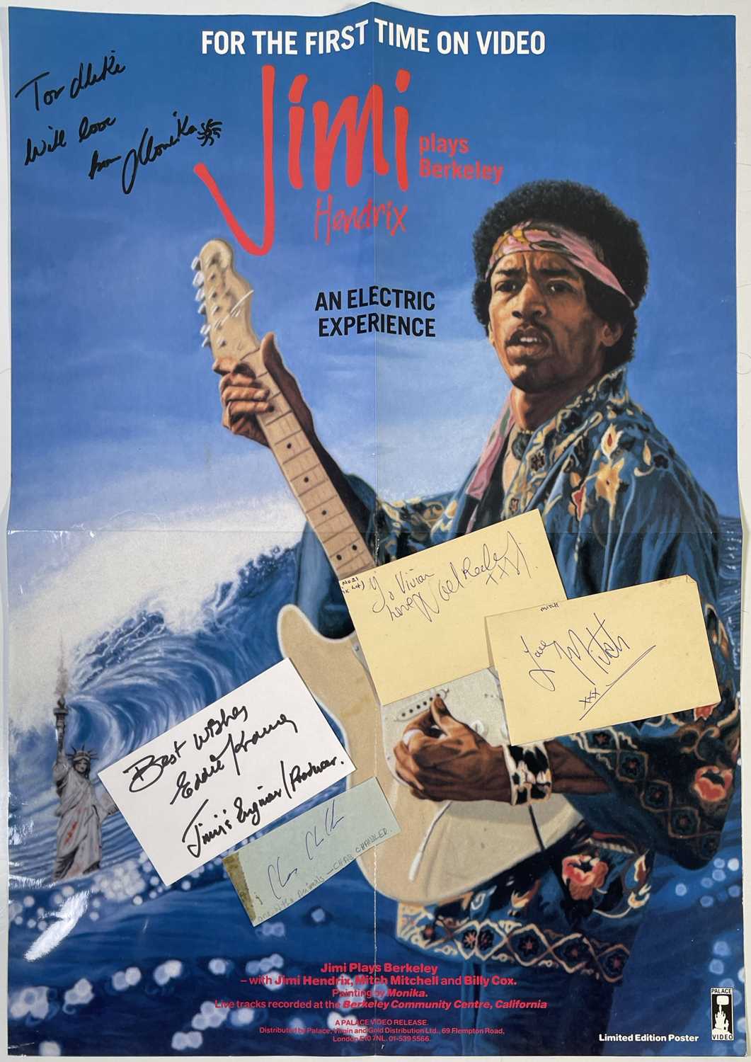 Lot 441 - JIMI HENDRIX - AUTOGRAPHS FROM BAND MEMBERS