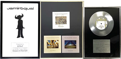 Lot 315 - AWARDS/PRESENTATION PIECES INC JAMIROQUAI / BEAUTIFUL SOUTH.