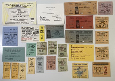 Lot 120 - 1960S CONCERT TICKET COLLECTION INC WALKER BROTHERS, NATIONAL JAZZ FESTIVAL.