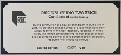 Lot 154 - THE BEATLES - OFFICIAL ABBEY ROAD BRICK.