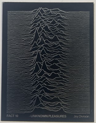 Lot 483 - JOY DIVISION - ORIGINAL UNKNOWN PLEASURES PROMOTIONAL STICKER.