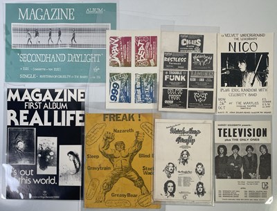 Lot 117 - 1970S/80S FLYERS/HANDBILLS INC NICO / TELEVISION.