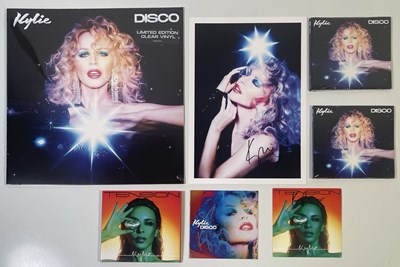 Lot 268 - KYLIE MINOGUE - FOUR SIGNED ITEMS.