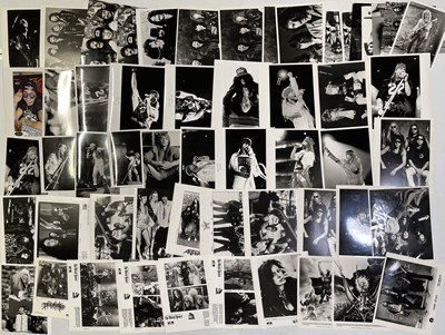 Lot 139 - METAL / HARD ROCK - PRESS AND PROMO PHOTO COLLECTION.