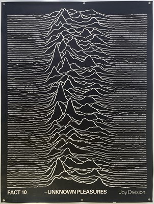 Lot 486 - JOY DIVISION - UNKNOWN PLEASURES - AN ORIGINAL 1979 PROMOTIONAL POSTER.