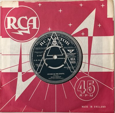 Lot 993 - ELVIS PRESLEY - CRYING IN THE CHAPEL 7" (UK DEMO - RCA 1455)