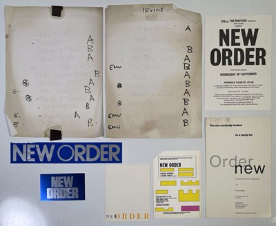 Lot 487 - NEW ORDER - ORIGINAL SET LISTS FROM THE TECHNIQUE TOUR..