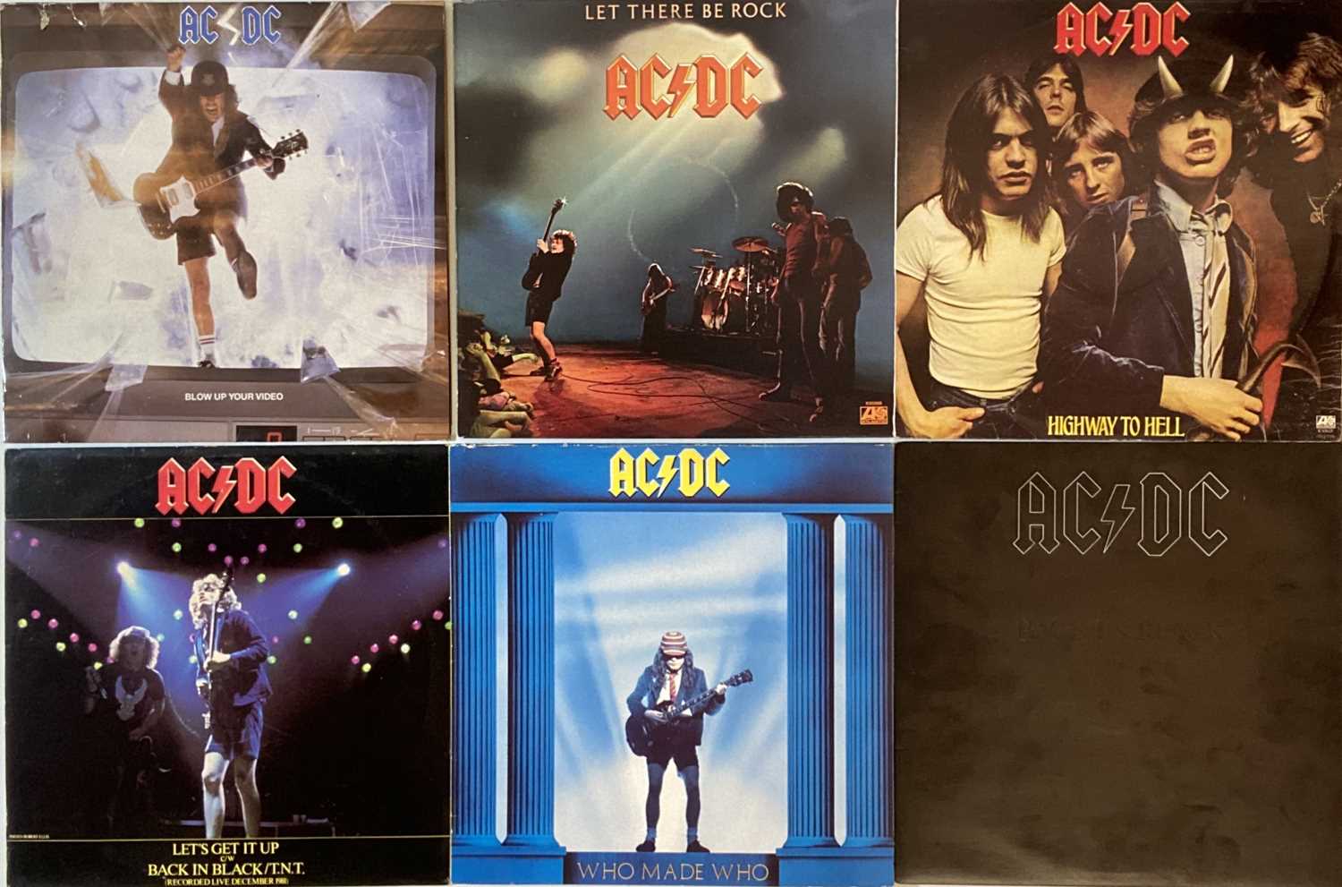 Lot 49 - AC/DC - LPs & 12
