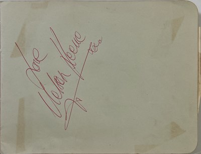 Lot 241 - THE BEATLES - AUTOGRAPH BOOK WITH RINGO STARR AND GEORGE HARRISON AUTOGRAPHS.