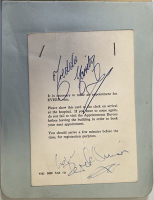 Lot 241 - THE BEATLES - AUTOGRAPH BOOK WITH RINGO STARR AND GEORGE HARRISON AUTOGRAPHS.