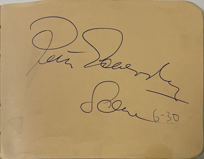 Lot 241 - THE BEATLES - AUTOGRAPH BOOK WITH RINGO STARR AND GEORGE HARRISON AUTOGRAPHS.