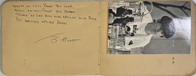 Lot 241 - THE BEATLES - AUTOGRAPH BOOK WITH RINGO STARR AND GEORGE HARRISON AUTOGRAPHS.