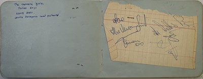 Lot 241 - THE BEATLES - AUTOGRAPH BOOK WITH RINGO STARR AND GEORGE HARRISON AUTOGRAPHS.