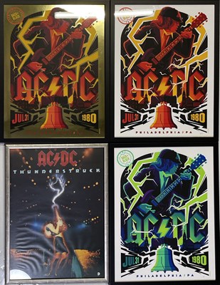 Lot 438 - AC/DC - LIMITED EDITION COMMEMORATIVE 1980 TOUR POSTERS.