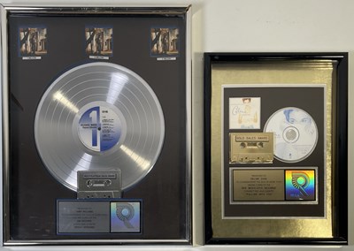 Lot 324 - RIAA MUSIC AWARDS - RICHARD MARX / CELINE DION RIAA.