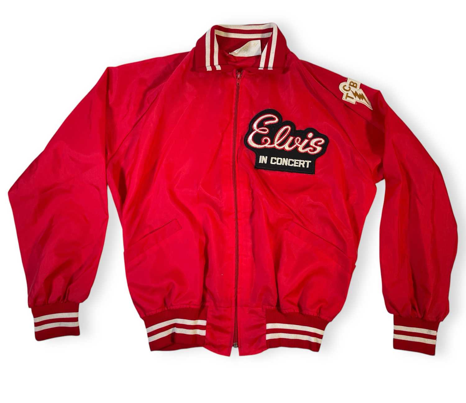 Elvis Racing Jacket Lot 345 - ELVIS PRESLEY - ORIGINAL TCB JACKET.