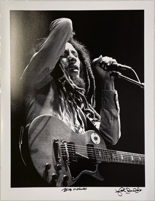 Lot 563 - BOB MARLEY - PHOTOGRAPHER SIGNED PRINT.