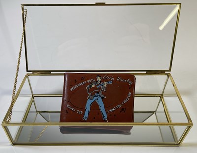 Lot 357 - ELVIS PRESLEY - ORIGINAL AND RARE 'TAN' BILLFOLD WALLET.