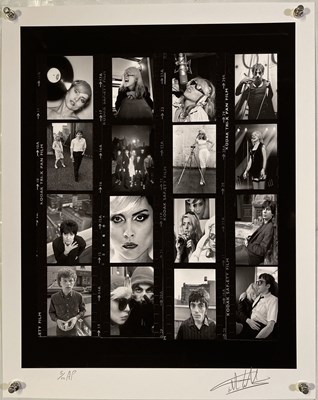 Lot 150 - DEBBIE HARRY / BLONDIE - MARTYN GODDARD SIGNED LIMITED EDITION CONTACT SHEET PRINT.