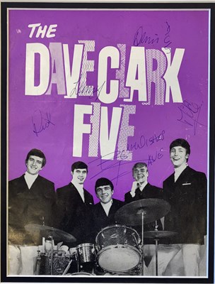 Lot 157 - DAVE CLARK FIVE SIGNED PROGRAMME AND OTHER 1960S STARS.